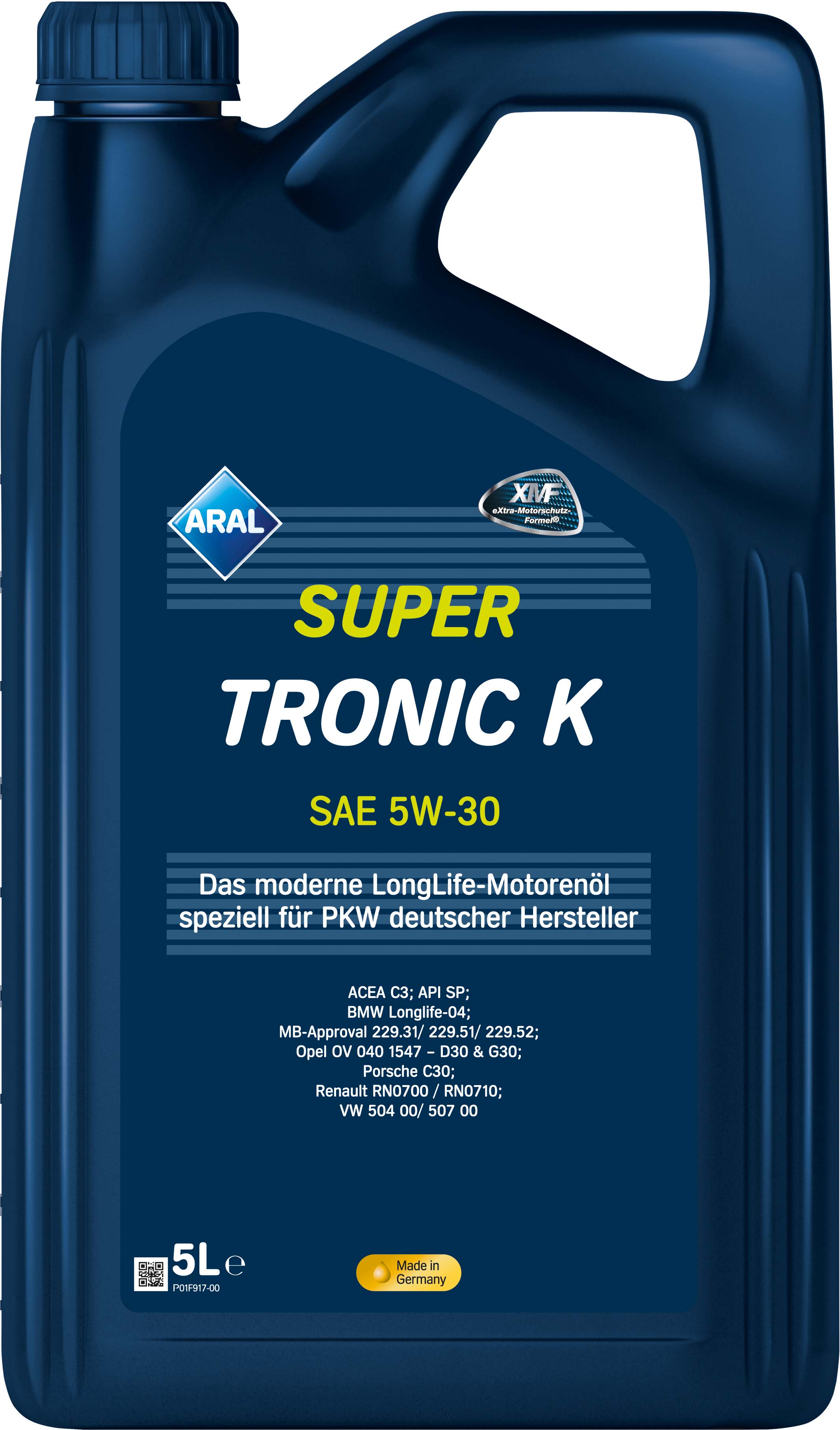 Олива моторна SuperTronic K 5W-30 5л SUPERTRONIC K 5W-30 4X5L ARAL (5W30 SU TR K 5L) Aral фото 2