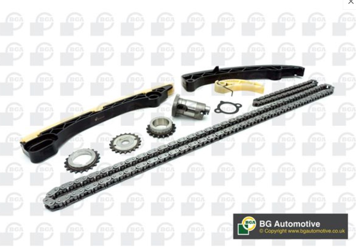 Комплект привідного ланцюга TOYOTA AVENSIS ЛІФТБЕК (_T27_) 2.0 VVT-I (ZRT272_, ZRT272R) 2008. BGA (TC9101FK) BGA фото 2