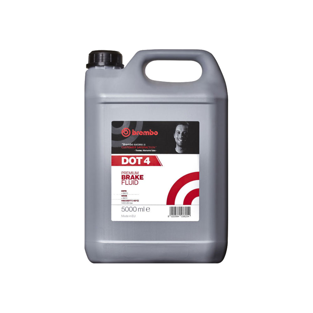 Рідина гальмівна DOT 4 5л DOT4 5L (4 X 5L) ТОЧКА КИПІННЯ 245°C BREMBO (L 04 050) BREMBO фото 2