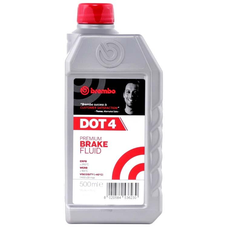 Рідина гальмівна DOT 4 0.5л DOT4 0.5L (24 X 0.5L) ТОЧКА КИПІННЯ 245°C BREMBO (L 04 005) BREMBO фото 2