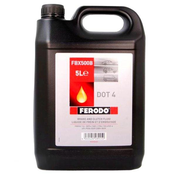 Рідина гальмівна DOT 4 5л DOT4 5L (4 X 5L) ТОЧКА КИПІННЯ 240°C FERODO (FBX500B) Ferodo фото 2