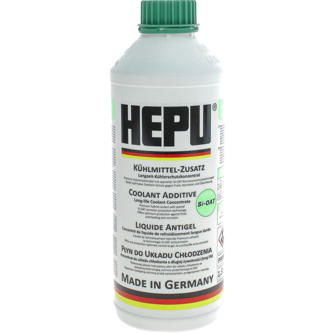 Антифриз (зелений) 1.5L (1:1=-37°C) (концентрат) HEPU фото 7