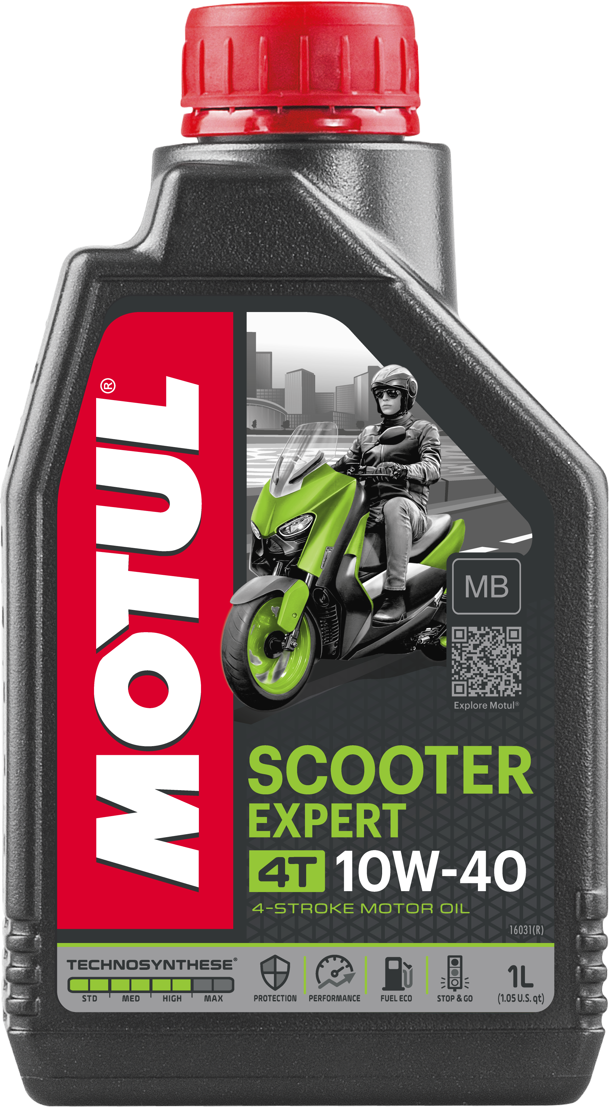 Олива моторна Scooter Expert 4T 10W-40 MB 1л SCOOTER EXPERT 4T 10W40 MB 12X1L D38 MOTUL (105935) Motul фото 2