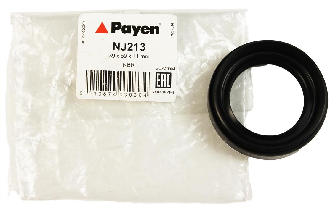 Сальник гумометалевий HUB 39X59X11/17 NBR NISSAN CA PAYEN (NJ213) PAYEN фото 2