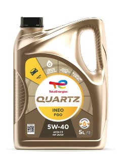 Олива моторна QUARTZ INEO FGO 5W-40 5 л QUARTZ INEO FGO 5W40 3X5L TOTAL (5W40 QI FGO 5L) Total фото 2