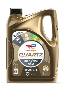 Олива моторна QUARTZ INEO FIRST 0W-20 5 л QUARTZ INEO XTRA FIRST 0W20 3X5L TOTAL (0W20 QIX F 5L) Total фото 2