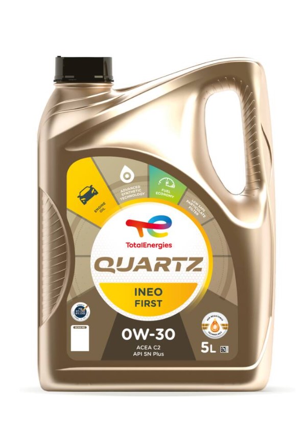 Олива моторна QUARTZ INEO FIRST 0W-30 5 л QUARTZ INEO FIRST 0W30 3X5L TOTAL (0W30 QI F 5L) Total фото 2