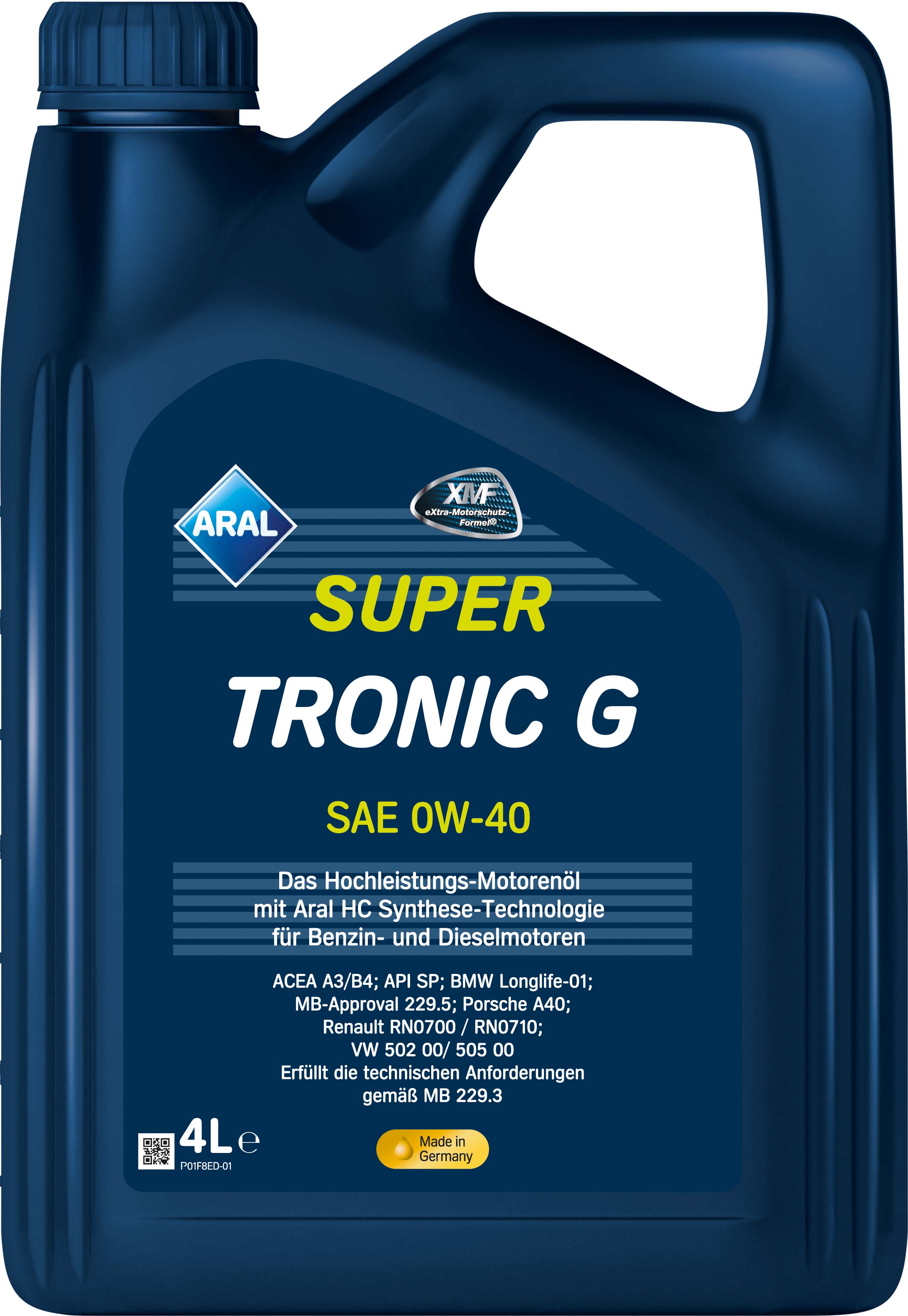 Олива моторна SuperTronic G 0W-40 4л SUPERTRONIC G 0W-40 4X4L ARAL (0W40 SU G 4L) Aral фото 2