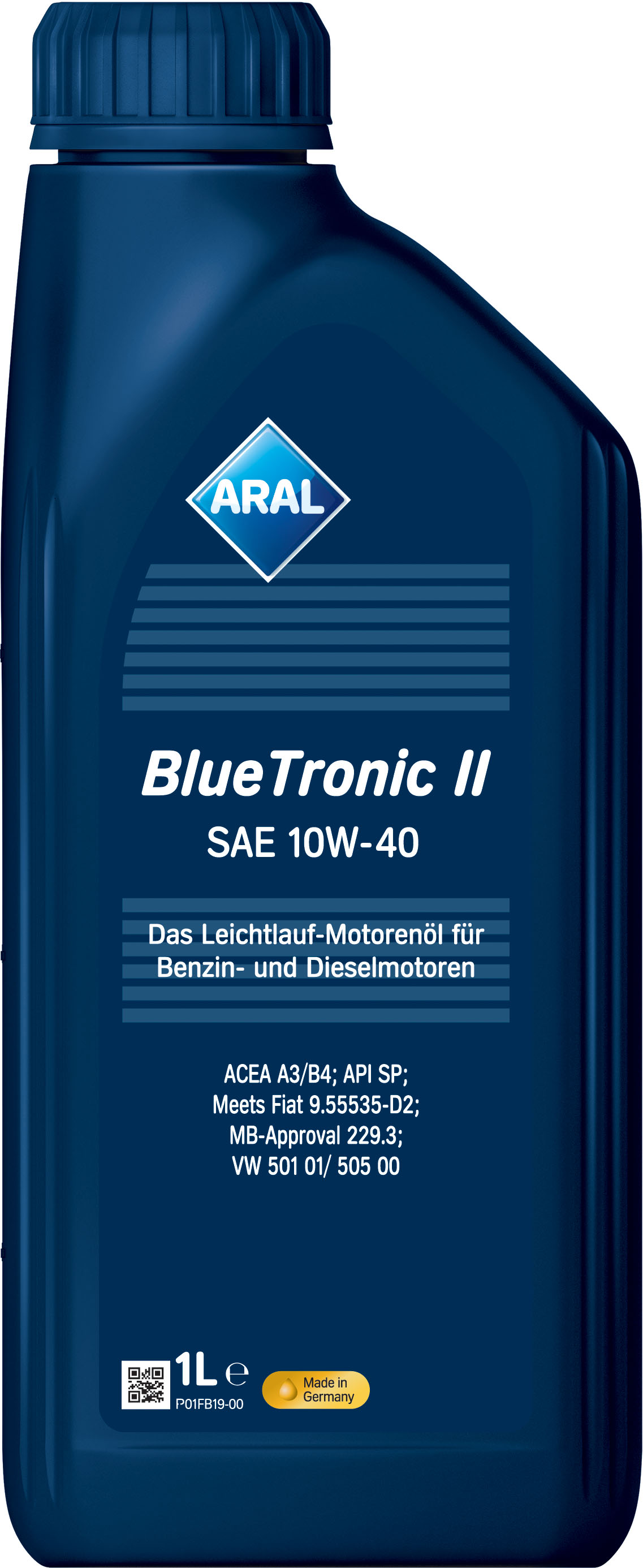 Олива моторна BlueTronic II 10W-40 1л BLUETRONIC II 10W-40 12X1 L ARAL (10W40 BL TRII 1L) Aral фото 2