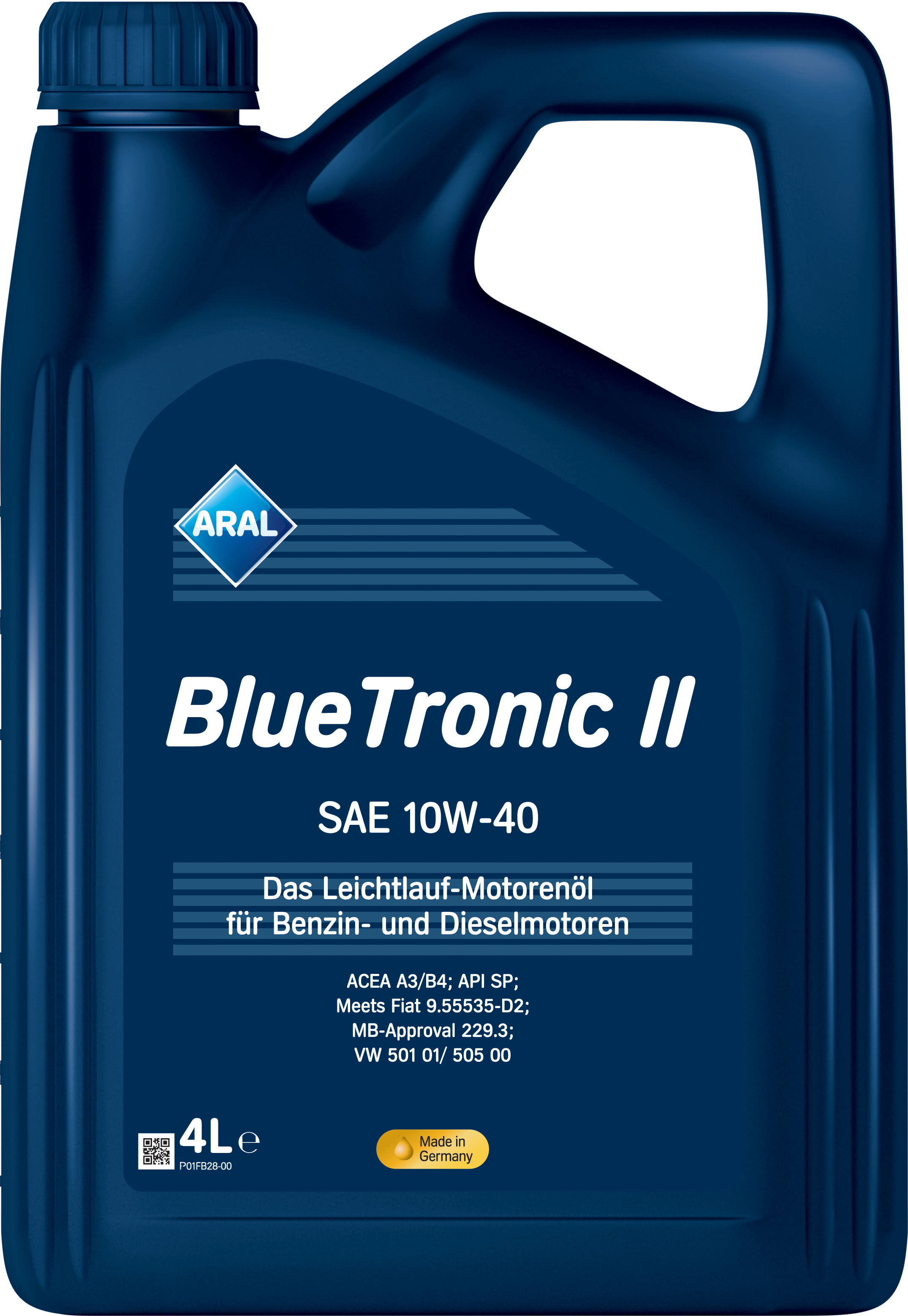 Олива моторна BlueTronic II 10W-40 4л BLUETRONIC II 10W-40 4X4 L ARAL (10W40 BL TRII 4L) Aral фото 2