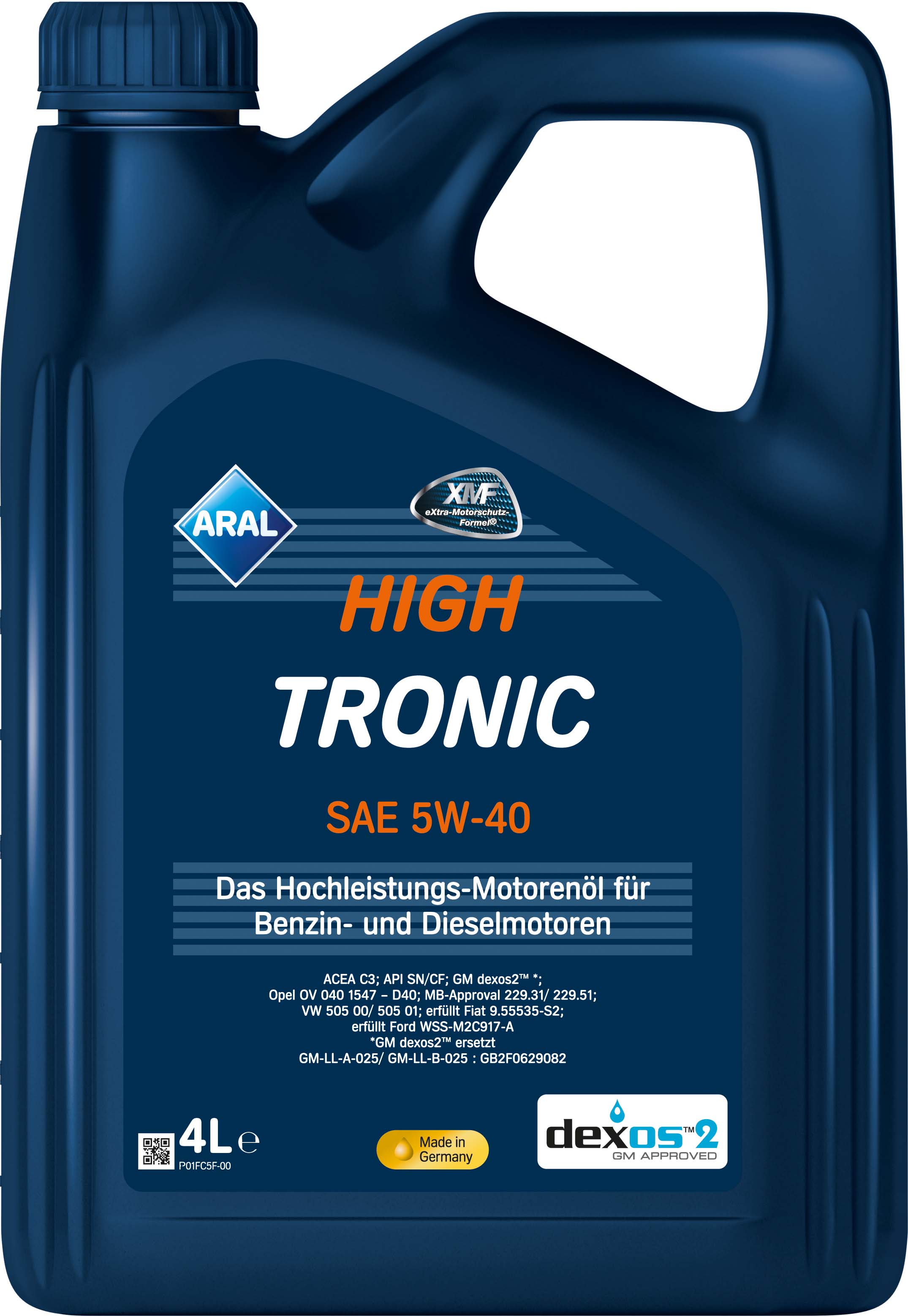 Олива моторна HighTronic 5W-40 4л HIGHTRONIC 5W-40 4X4L ARAL (5W40 HI TR 4L) Aral фото 2