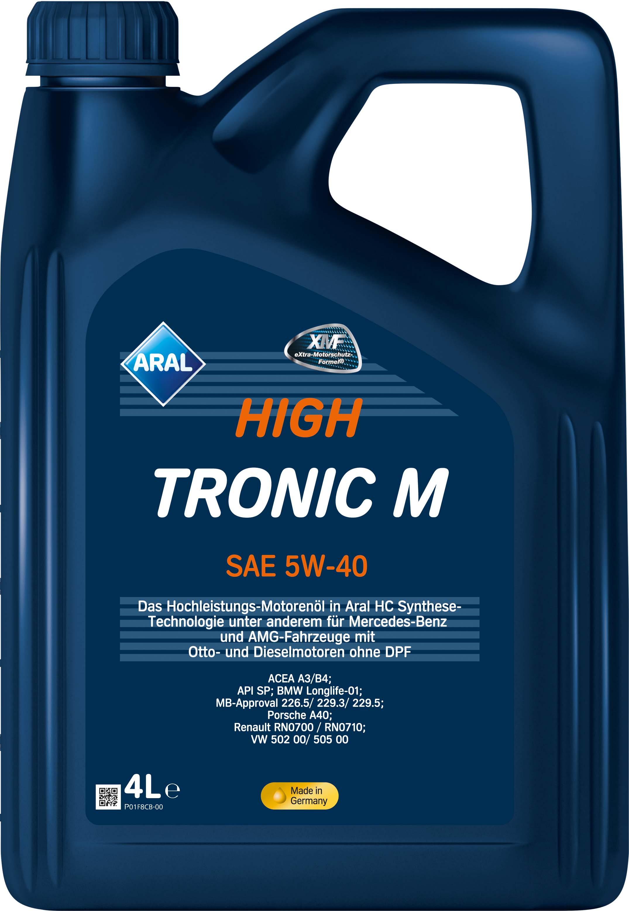 Олива моторна HighTronic M 5W-40 4л HIGHTRONIC M 5W-40 4X4L ARAL (5W40 HI TR M 4L) Aral фото 2