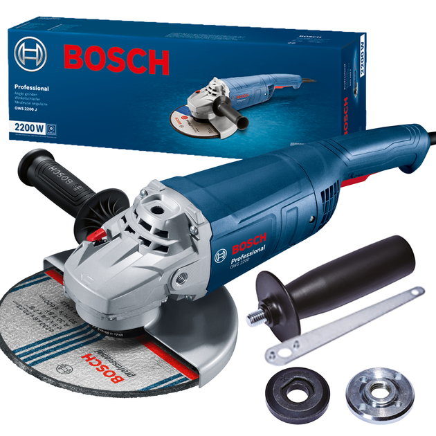 Кутова шліфмашина GWS 2200. 2200 Вт, відрізний диск 230 мм, 6500 BOSCH (06018C1320) Bosch фото 2