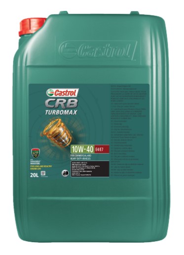 Олива моторна CRB TURBOMAX 10W-40 20л CRB TURBOMAX 10W-40 E4/E7 20L CASTROL (10W40 CRB 20L) Castrol фото 2