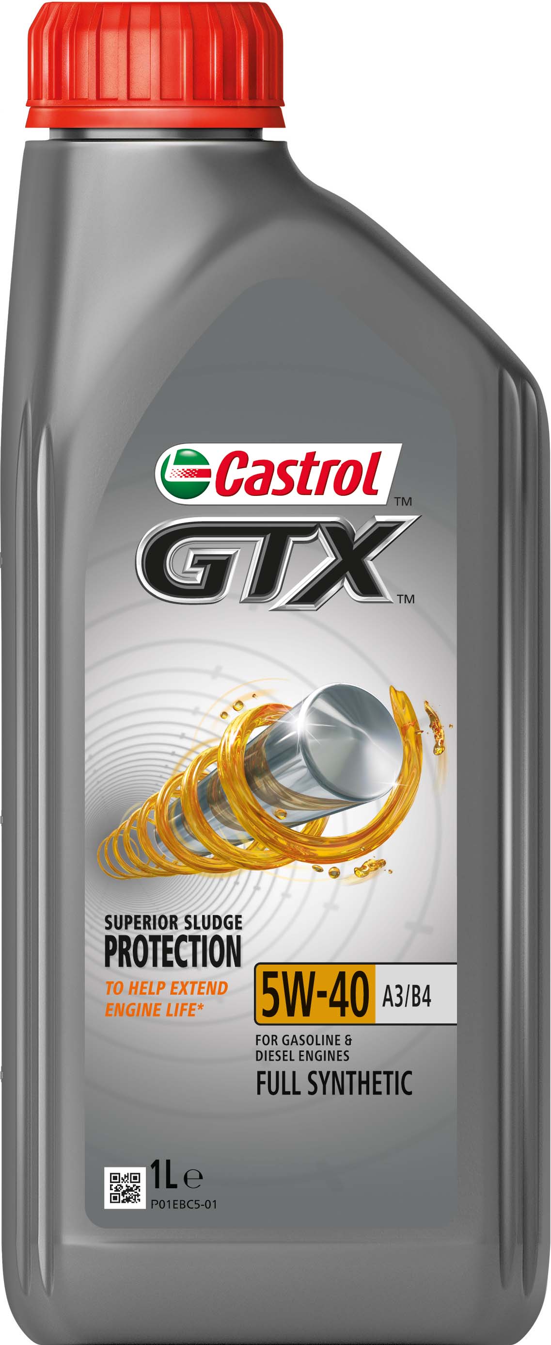 Олива моторна GTX 5W-40 A3/B4 1л GTX 5W40 A3/B4 12X1L CASTROL (5W40 GTX A3/B4 1L) Castrol фото 2