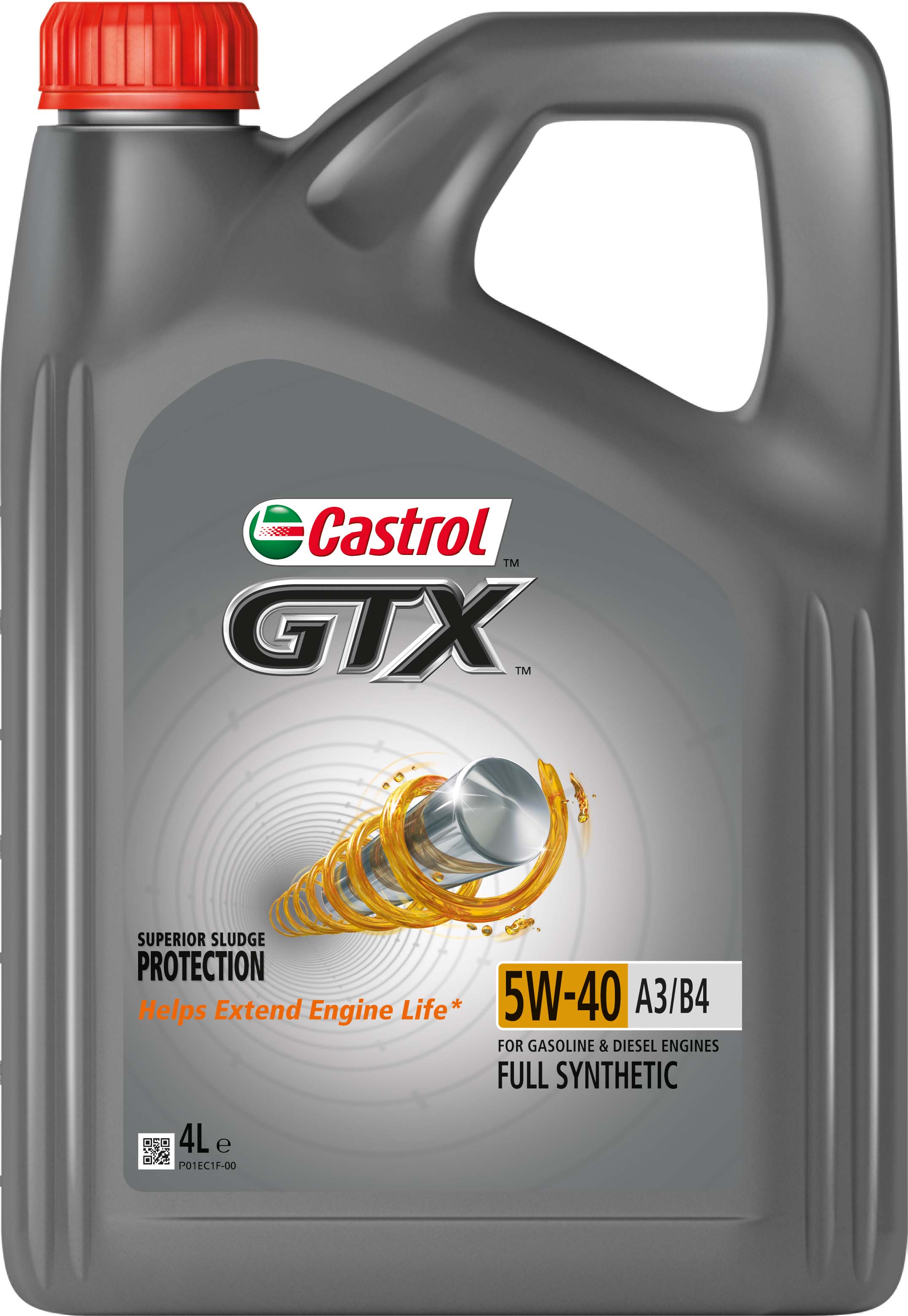 Олива моторна GTX 5W-40 A3/B4 4л GTX 5W40 A3/B4 4X4L CASTROL (5W40 GTX A3/B4 4L) Castrol фото 2