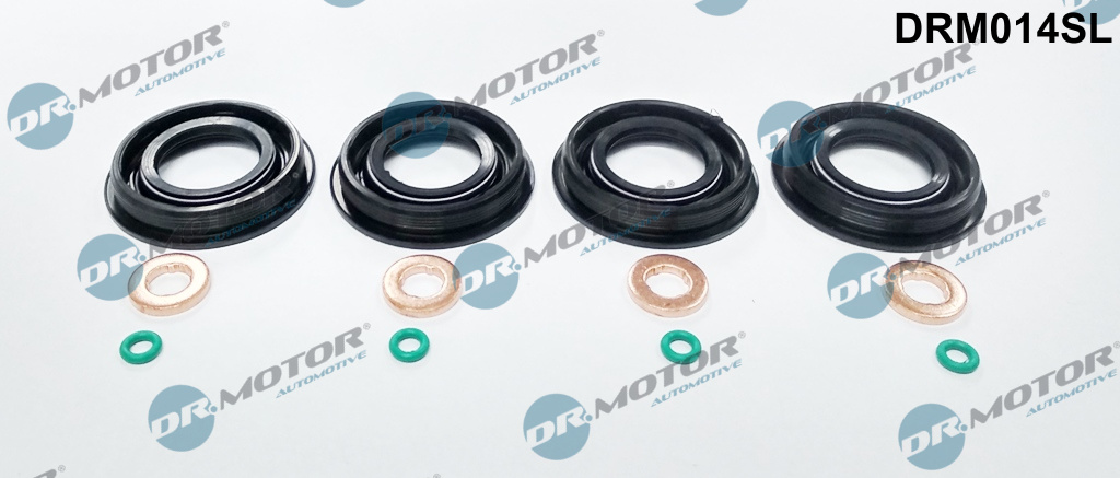 Комплект ущільнювачів з різних матеріалів FORD SEALING SET FOR ENGINE - TRANSIT 2,2,2,4;3,2TDCI 04/2006-->2 DR MOTOR (DRM014SL) DR.motor фото 2