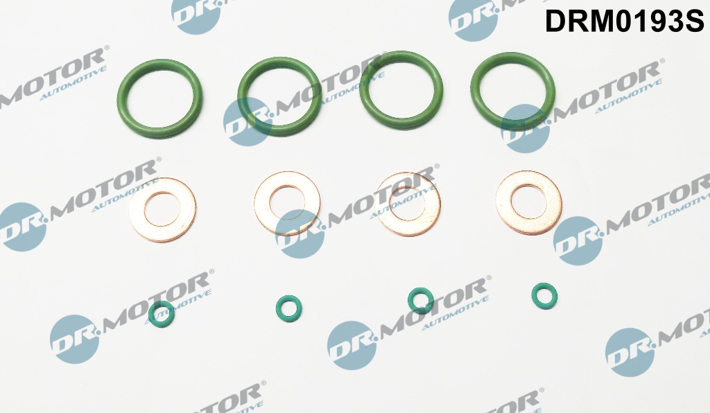 Комплект прокладок з різних матеріалів RENAULT WITH O-RING FOR INJECTOR - MASTER II 3,0 DCI 140KM DR MOTOR (DRM0193S) DR.motor фото 2