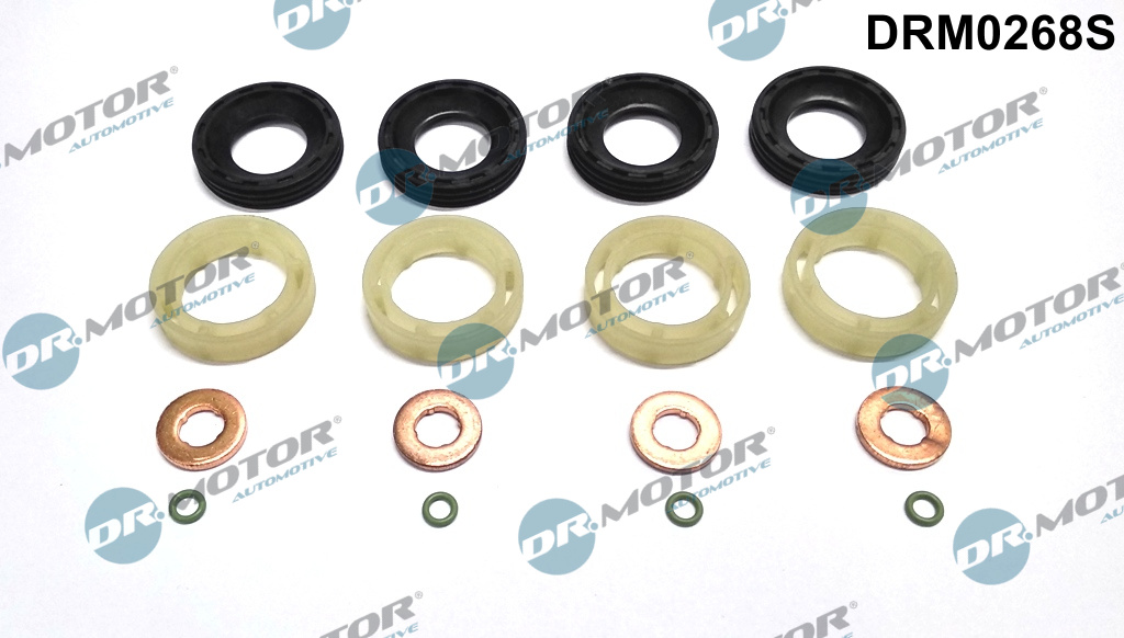 Комплект ущільнювачів з різних матеріалів FIAT INJECTOR MOUNTING SET WITH O-RINGS FOR RETURN PIPE SCUDO 200 DR MOTOR (DRM0268S) DR.motor фото 2