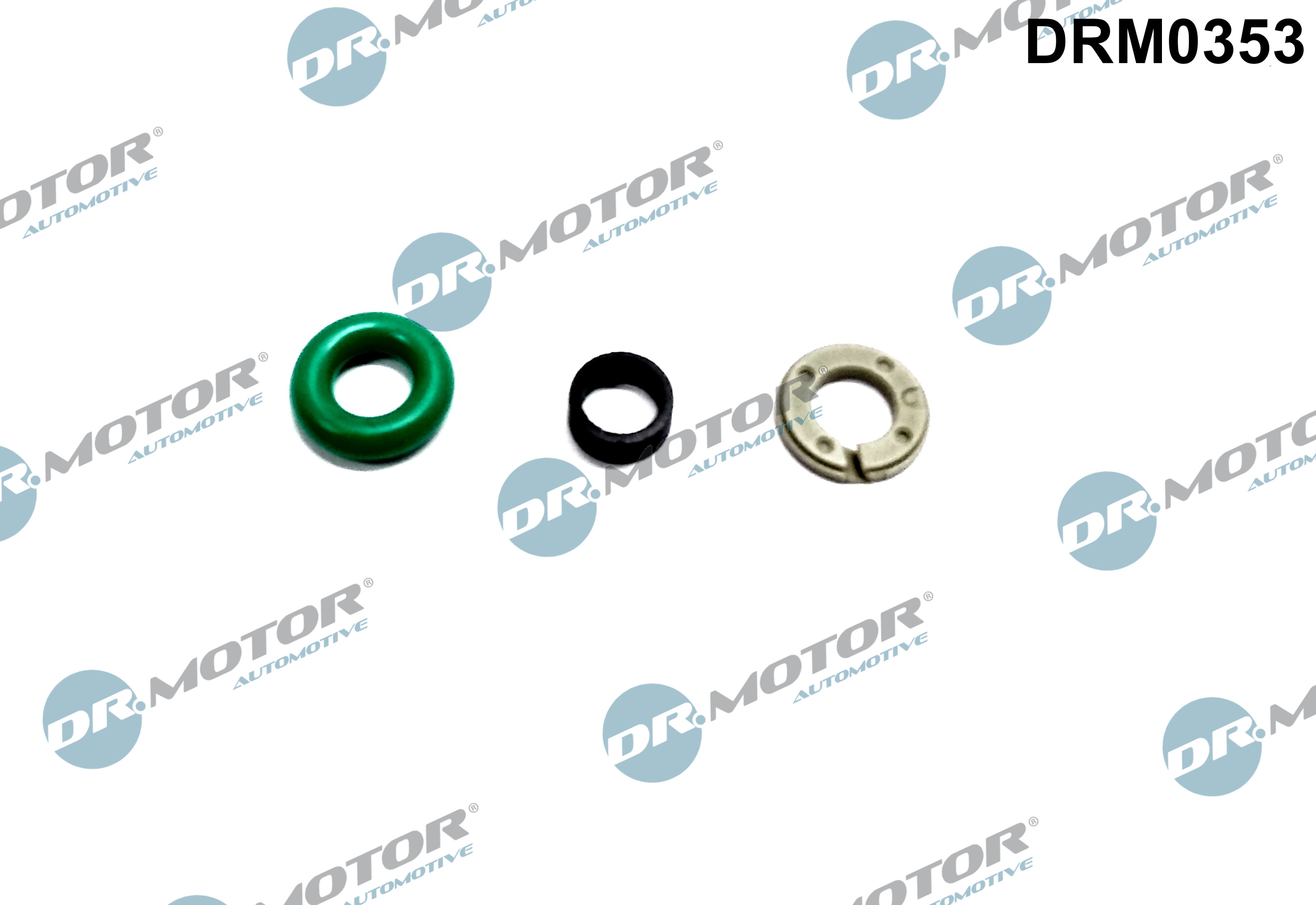 Комплект прокладок з різних матеріалів VAG (SET) INJECTOR SEALING BOSCH A1, A3, A4, A5, Q2, Q3; PORSCHE DR MOTOR (DRM0353) DR.motor фото 2
