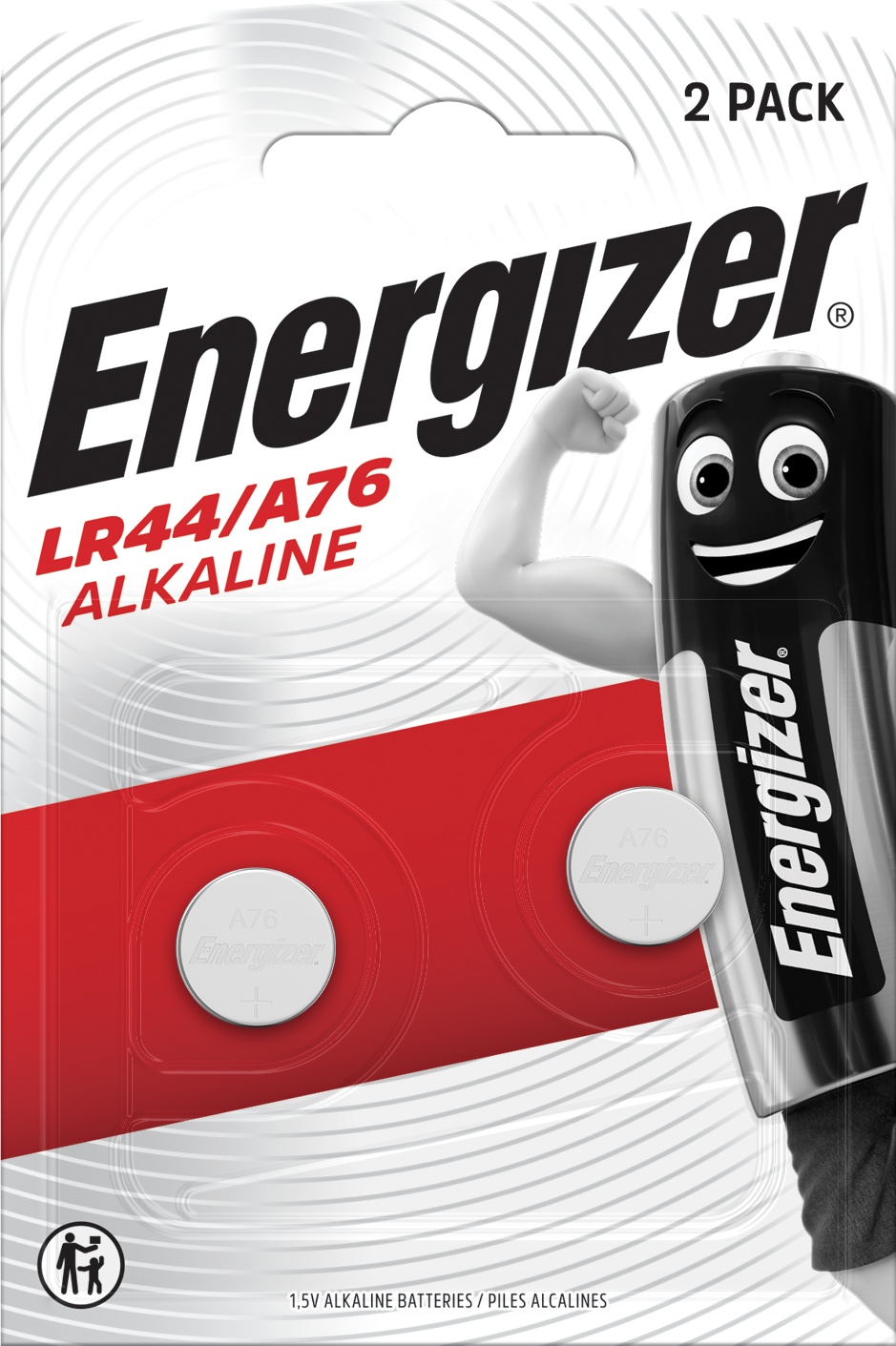 Батарейка LR44/A76 (LR1154) - ALKALINE 1.5V (12 X 5.4) / 2 шт. бл ENERGIZER (LR44AL) Energizer фото 2