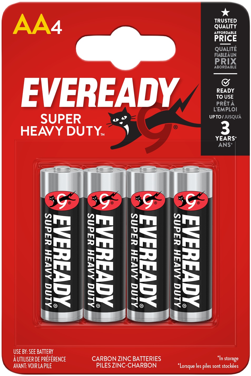Батарейка LR6 AA - EVEREADY SUPER HEAVY DUTY 1.5V/4 шт. блістер ENERGIZER (LR6EVSHD) Energizer фото 2