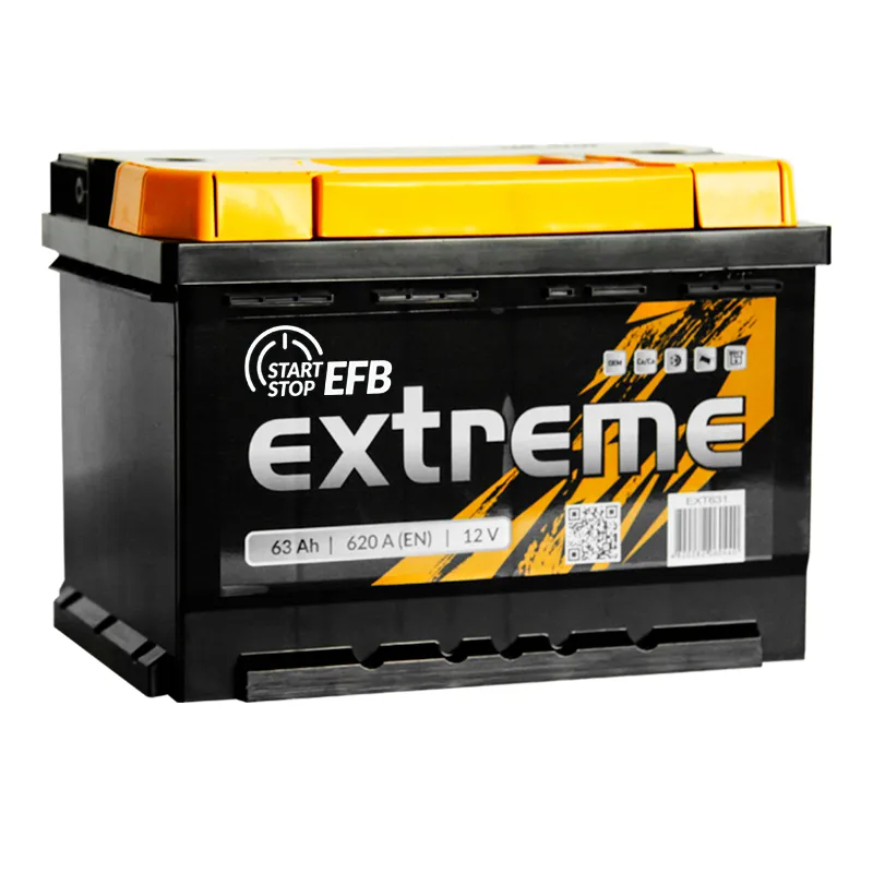 Акумуляторна батарея 63А АКБ EXTREME EFB (EEFB631) ЛІВ [+] 12V 63AH 620A 242*175*175 (6CT-63 A (1) EFB EXTREME) Extreme фото 2