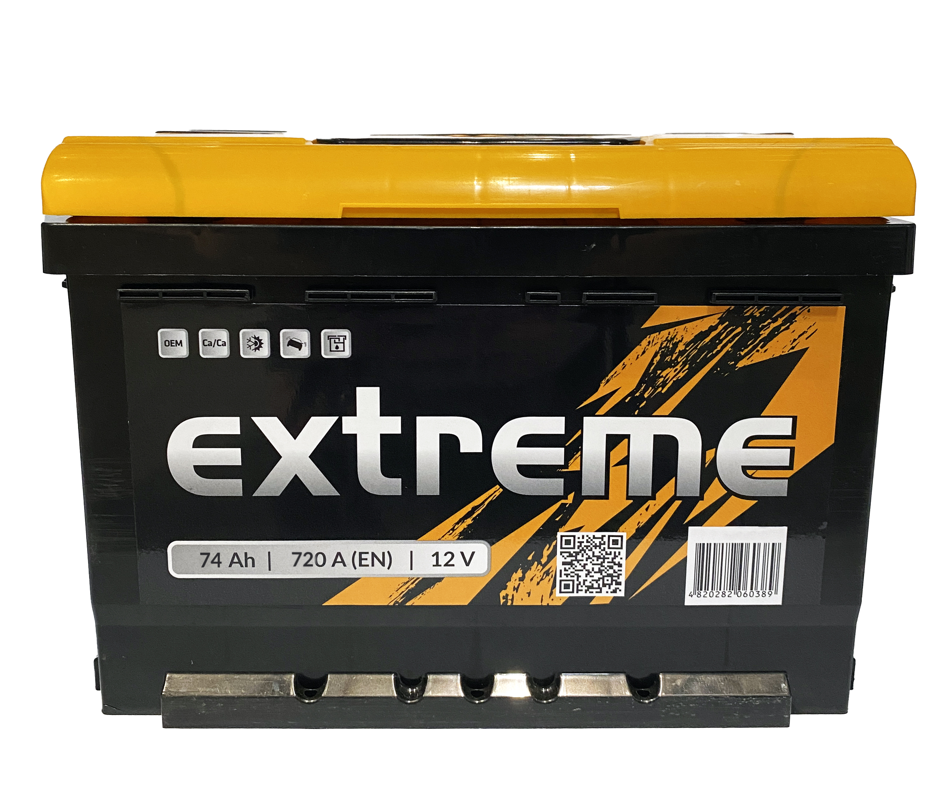 Акумуляторна батарея 74А АКБ EXTREME PREMIUM (EXT740) ПРАВ [+] 12V 74AH 720A 276*175*190 (6CT-74 A (0) EXTREME) Extreme фото 2