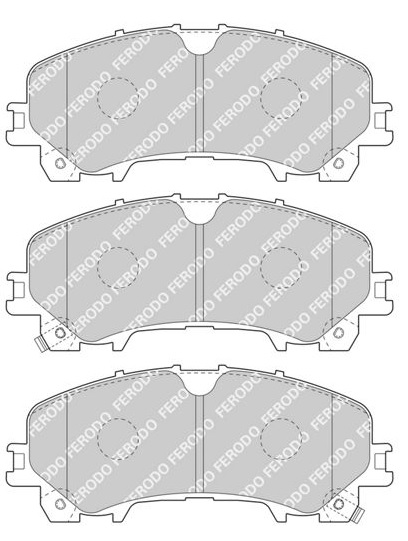 Колодки гальмівні дискові NISSAN X-TRAIL III (T32_, T32R, T32RR) 1.6 2013.10- FERODO (FDB4998) Ferodo фото 2