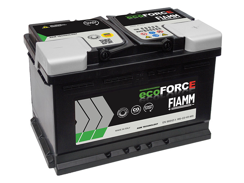 Акумуляторна батарея 80А АКБ FIAMM ECOFORCE AGM (VR800) ПРАВ [+] 12V 80AH 800A 315*175*190 (7907909) Fiamm фото 2