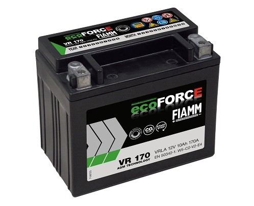Акумуляторна батарея 10А АКБ FIAMM ECOFORCE AGM (VR170) ЛІВ [+] 12V 10AH 170A 150*87*130 / (7906332) Fiamm фото 2