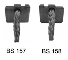 Щітка стартера BSX157-1584 | К-Т 4 ШТ. | ITALY GHIBAUDI (SBSX-157-158) GHIBAUDI фото 2
