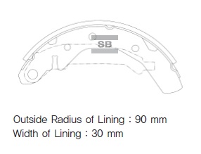 Колодки гальмівні барабанні GM DAEWOO MATIZ 0,8 1,0 05- HI-Q (SA086) HI-Q фото 2