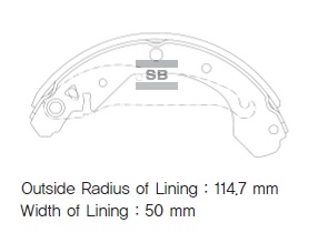 Колодки гальмівні барабанні CHEVROLET TACUMA 05- HI-Q (SA103) HI-Q фото 2