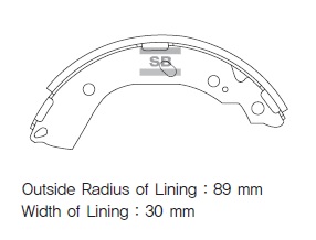 Колодки гальмівні барабанні HYUNDAI GEZT 1,1 1,3 1,4 1,5 00- БЕЗ ABS HI-Q (SA132) HI-Q фото 2