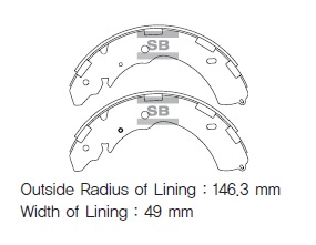 Колодки гальмівні барабанні MITSUBISHI L200/STRAKAR 2.5DT P/UP - DI-D KB4 4D56T 2477CC 16V DO HI-Q (SA171) HI-Q фото 2