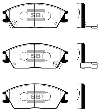 Колодки гальмівні дискові HYUNDAI GETZ (TB) 1.4 2001.06-2011.01 HI-Q (SP1047) HI-Q фото 2