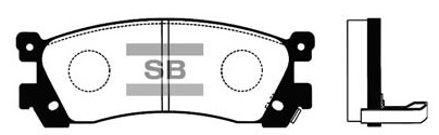 Колодки гальмівні дискові MAZDA XEDOS 9 (TA) 2.5 1993.07-2002.09 HI-Q (SP1060-R) HI-Q фото 2