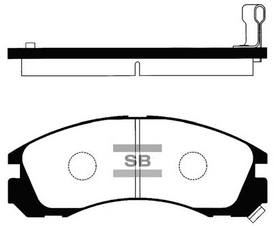 Колодки гальмівні дискові MITSUBISHI OUTLANDER II (CW_W) 2.4 2006.11-2012.12 HI-Q (SP1068) HI-Q фото 2