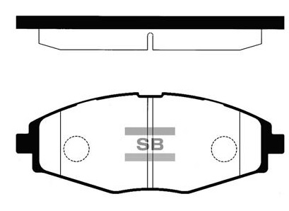 Колодки гальмівні дискові DAEWOO LANOS / SENS ЛІФТБЕК (KLAT) 1.5 1997.02- HI-Q (SP1086) HI-Q фото 2