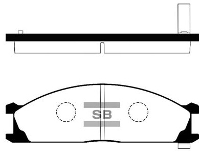 Колодки гальмівні дискові NISSAN VANETTE ФУРГОН (_C22) 2.0 1986.10-2013.06 HI-Q (SP1140) HI-Q фото 2