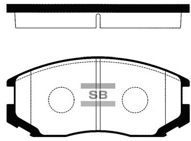 Колодки гальмівні дискові MITSUBISHI GALANT VI ЛІФТБЕК (E3_A) 1.8 1987.11-1993.03 HI-Q (SP1142) HI-Q фото 2