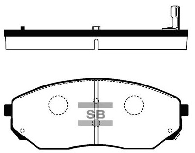 Колодки гальмівні дискові KIA SORENTO I (JC) 2.5 2002.08-2011.12 HI-Q (SP1153) HI-Q фото 2