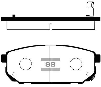 Колодки гальмівні дискові KIA SORENTO I (JC) 2.5 2002.08-2011.12 HI-Q (SP1154) HI-Q фото 2
