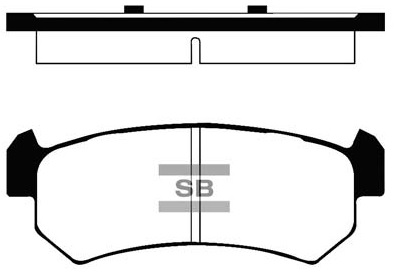 Колодки гальмівні дискові CHEVROLET LACETTI ЛІФТБЕК (J200) 1.6 2003.03-2013.03 HI-Q (SP1160) HI-Q фото 2
