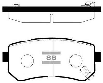 Колодки гальмівні дискові HYUNDAI ACCENT III ЛІФТБЕК (MC) 1.4 2005.11-2012.12 HI-Q (SP1187) HI-Q фото 2
