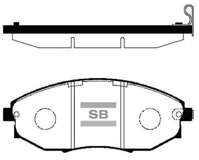 Колодки гальмівні дискові CHEVROLET EPICA (KL1_) 2.0 2004.06-2011.12 HI-Q (SP1193) HI-Q фото 2