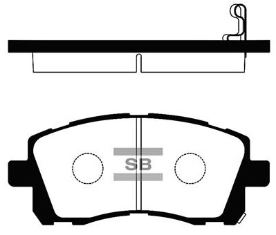 Колодки гальмівні дискові SUBARU OUTBACK (BE, BH) 2.5 1998.10-2003.08 HI-Q (SP1225) HI-Q фото 2
