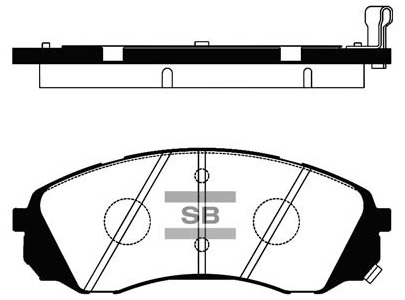 Колодки гальмівні дискові KIA CARNIVAL / GRAND CARNIVAL III (VQ) 2.9 2005.09- HI-Q (SP1238) HI-Q фото 2