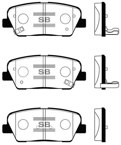 Колодки гальмівні дискові HYUNDAI ELANTRA V ЛІФТБЕК (MD, UD) 1.6 2010.09- HI-Q (SP1247) HI-Q фото 2